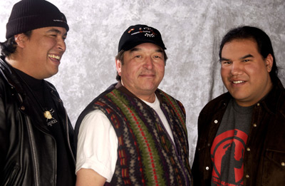 Graham Greene, Chris Eyre and Eric Schweig at event of Skins (2002)