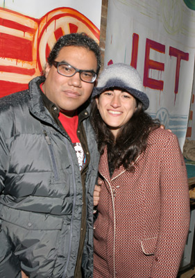 Chris Eyre and Jehane Noujaim at event of This Revolution (2005)