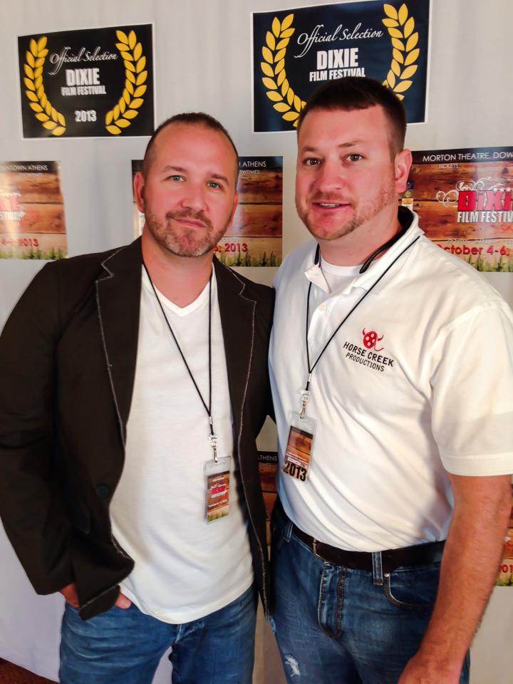 Director Tommy Faircloth (L) and Producer Robert Zobel at the Dixie Film Festival 2013