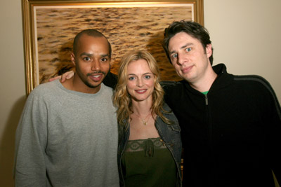 Heather Graham, Zach Braff and Donald Faison