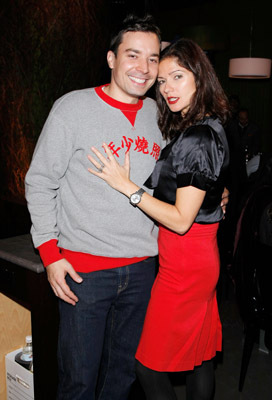 Jill Hennessy and Jimmy Fallon