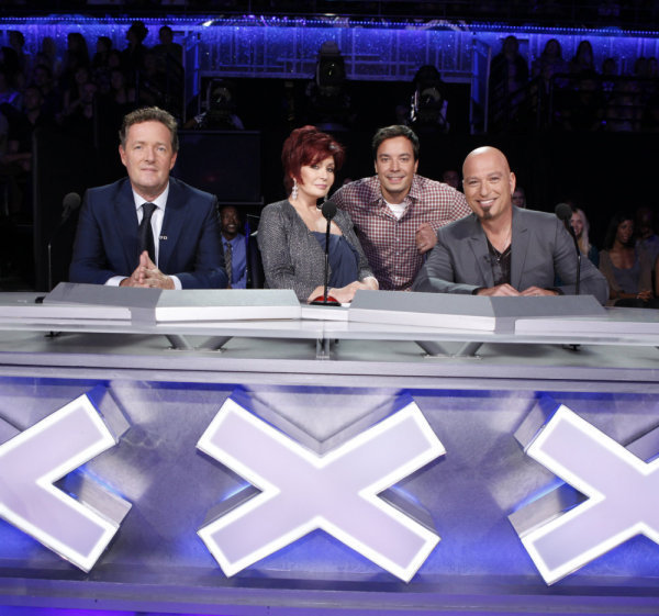 Still of Howie Mandel, Jimmy Fallon, Piers Morgan and Sharon Osbourne in America's Got Talent (2006)