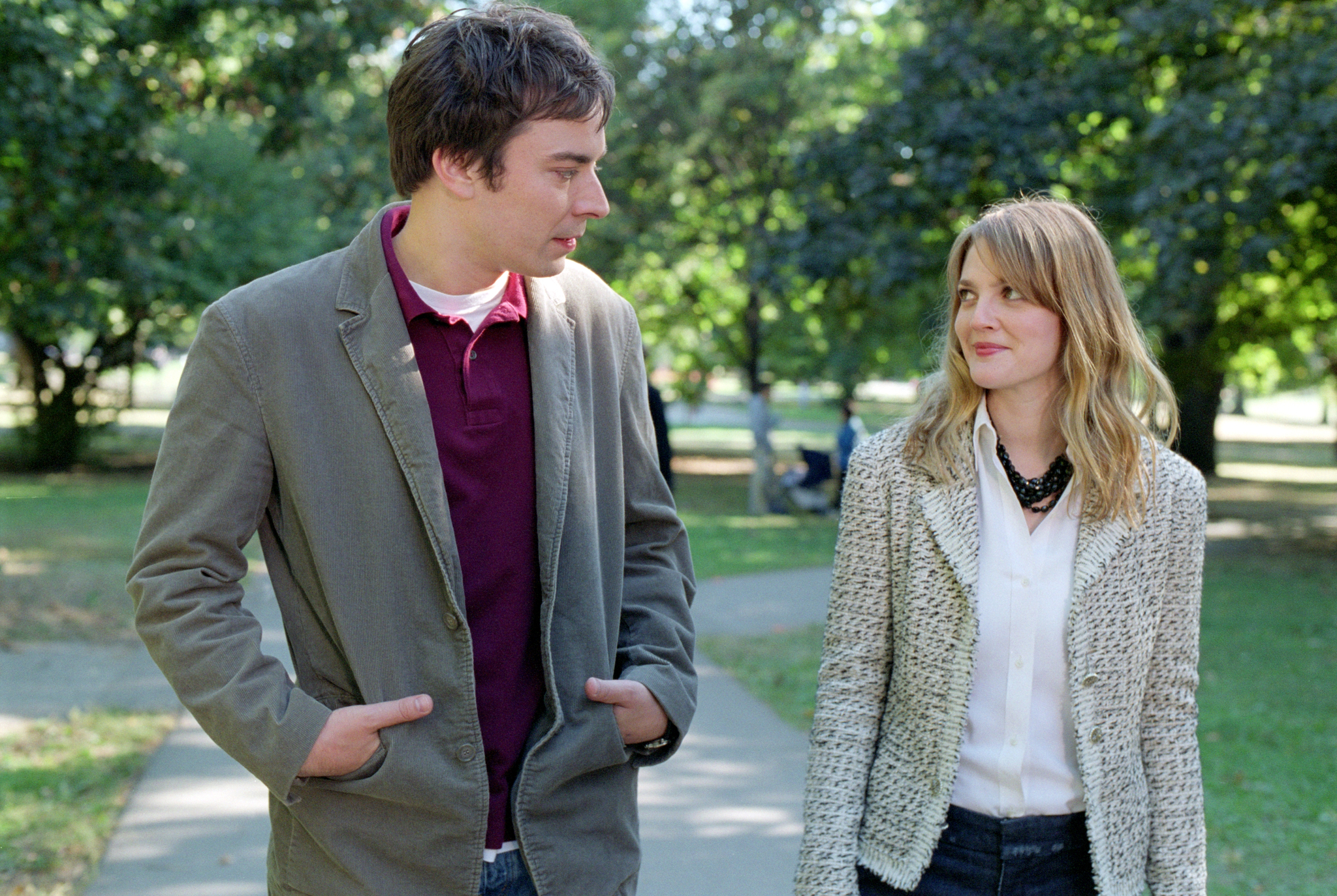 Still of Drew Barrymore and Jimmy Fallon in Fever Pitch (2005)