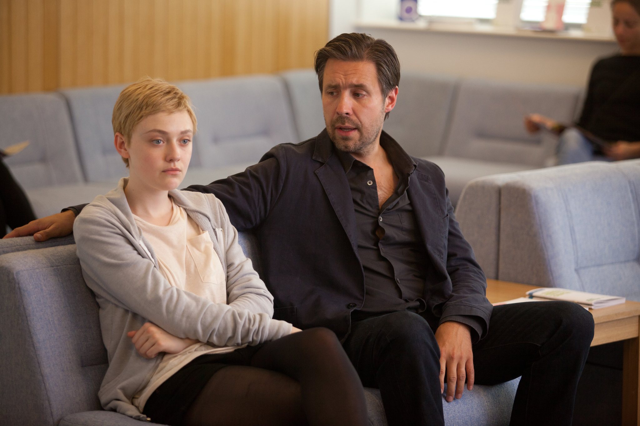 Still of Paddy Considine and Dakota Fanning in Now Is Good (2012)