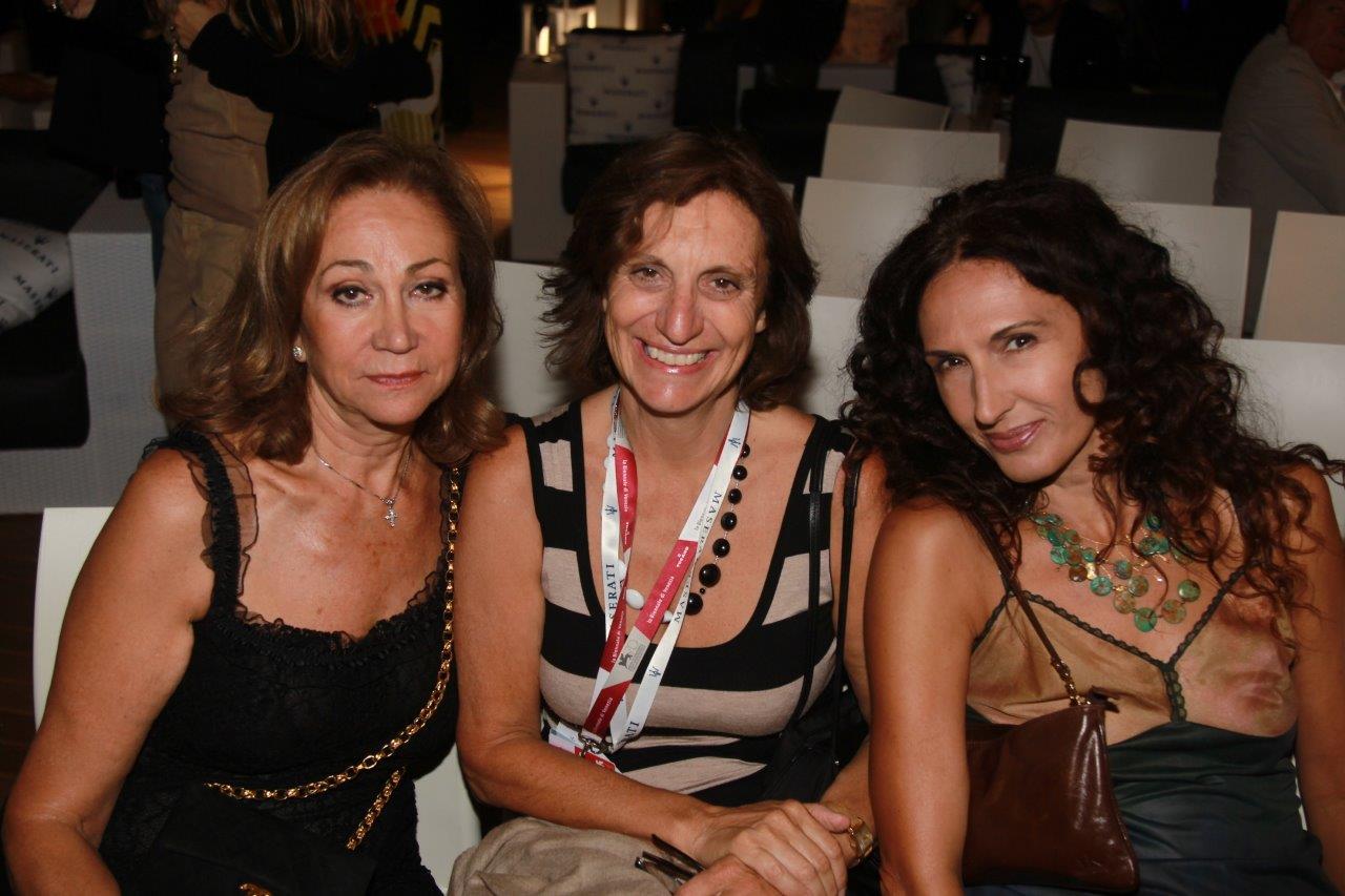 Francesca Fanti with Silvia Bizio and Rosetta Sannelli director of the Kineo award at Venice Film Festival 2013.
