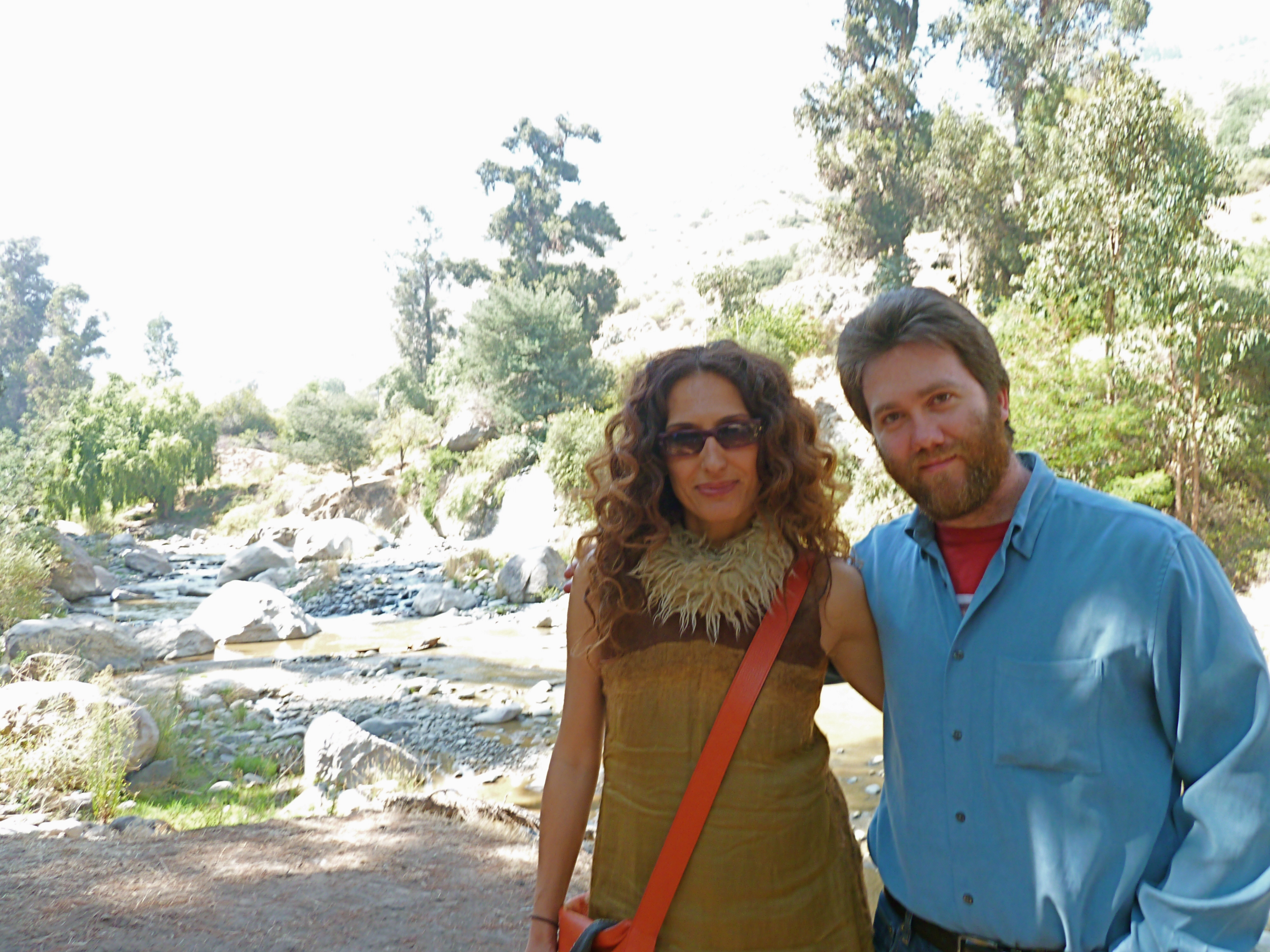 Francesca Fanti with H+ producer Jason Taylor in Chile.