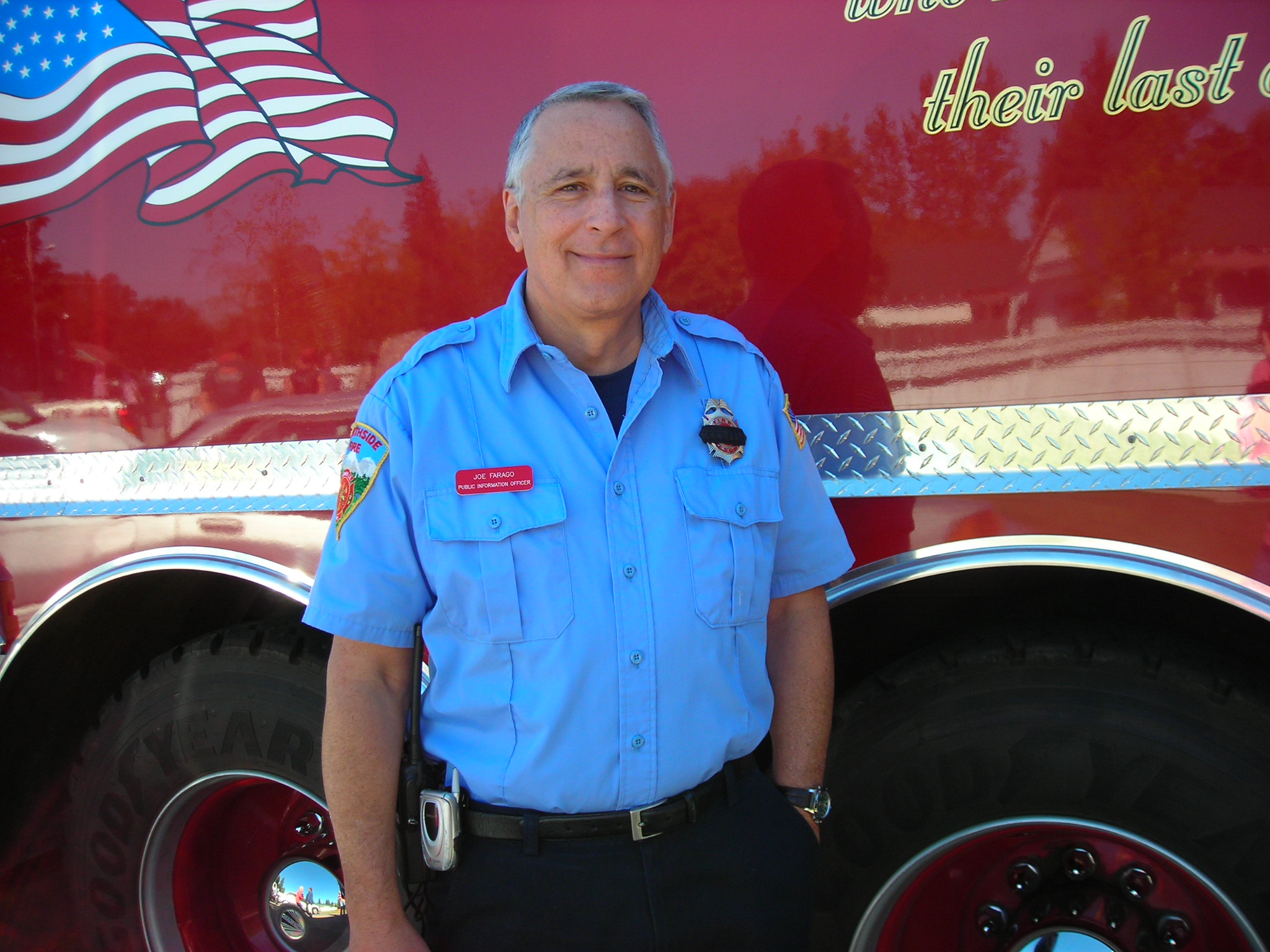 Firefighter and guest speaker at 911 Memorial