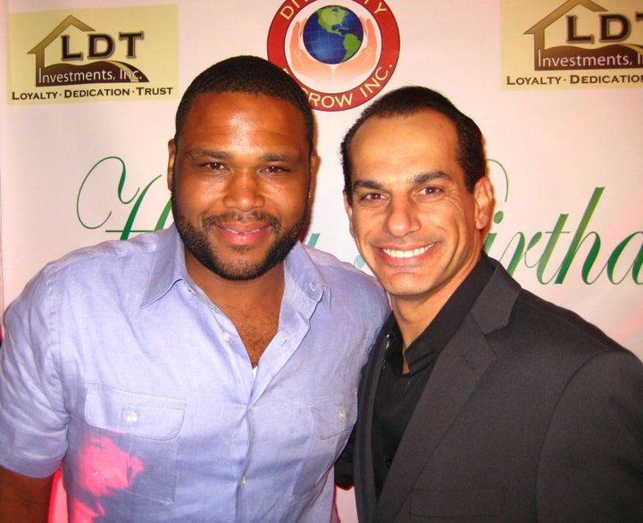 With Anthony Anderson at Red Carpet Event