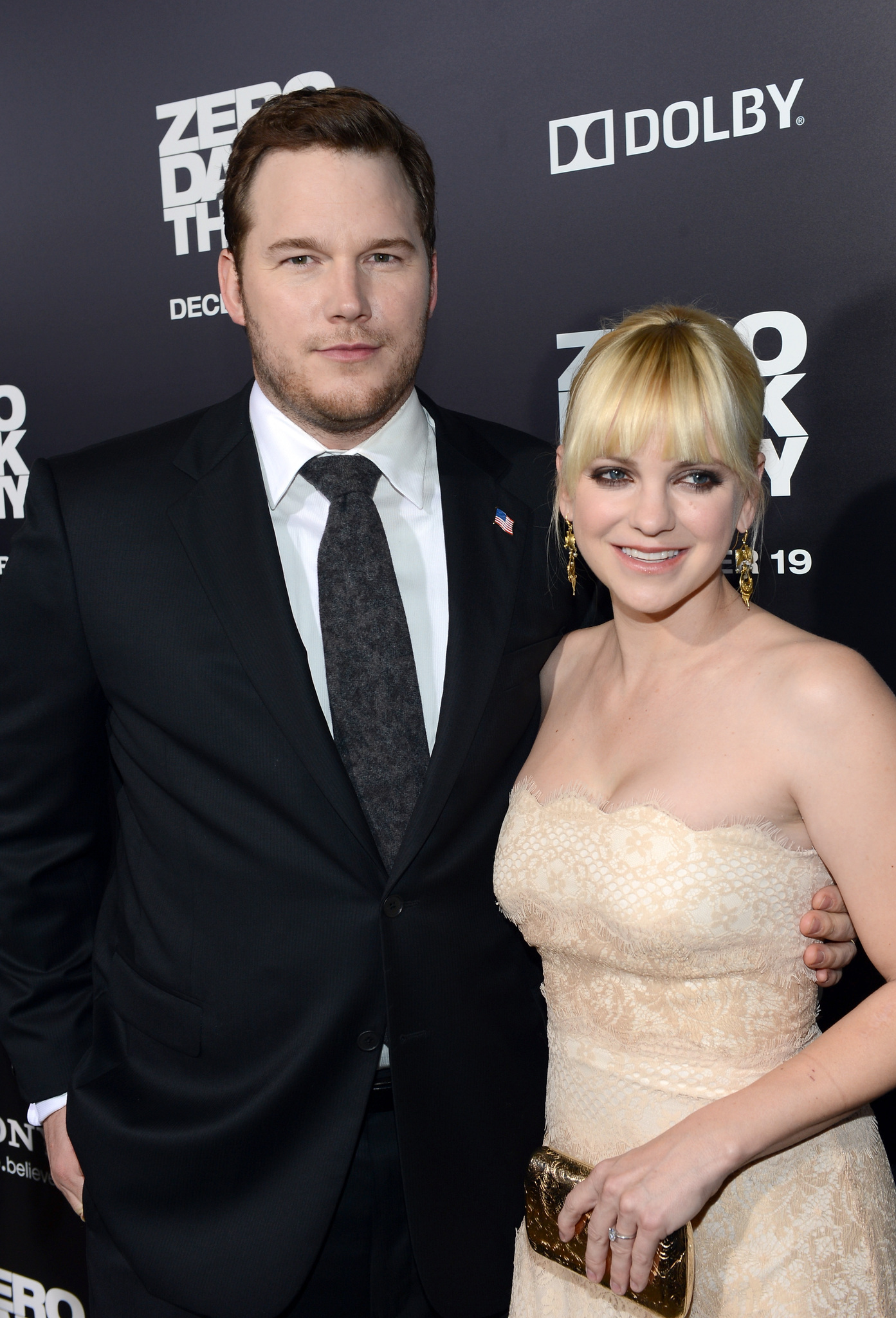 Anna Faris and Chris Pratt at event of Taikinys #1 (2012)