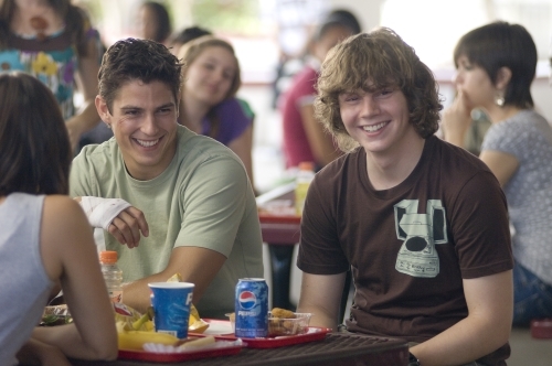 Still of Sean Faris and Evan Peters in Never Back Down (2008)
