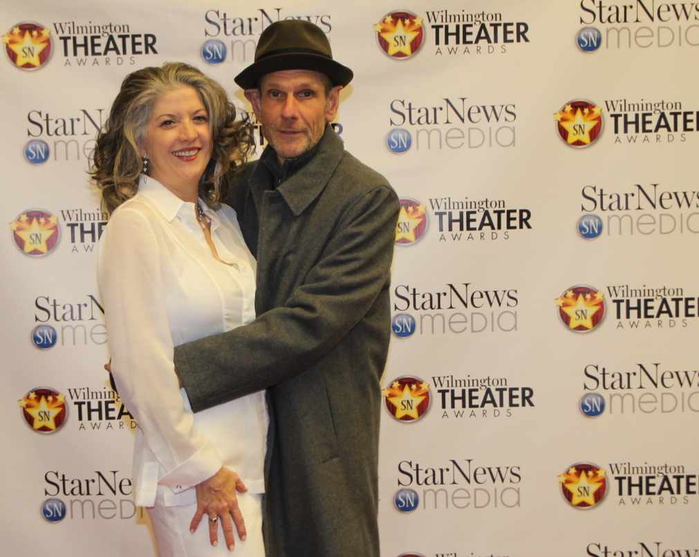 Nicole Farmer and Mark Jeffrey Miller at STAR NEWS Wilmington Theater Awards 2015