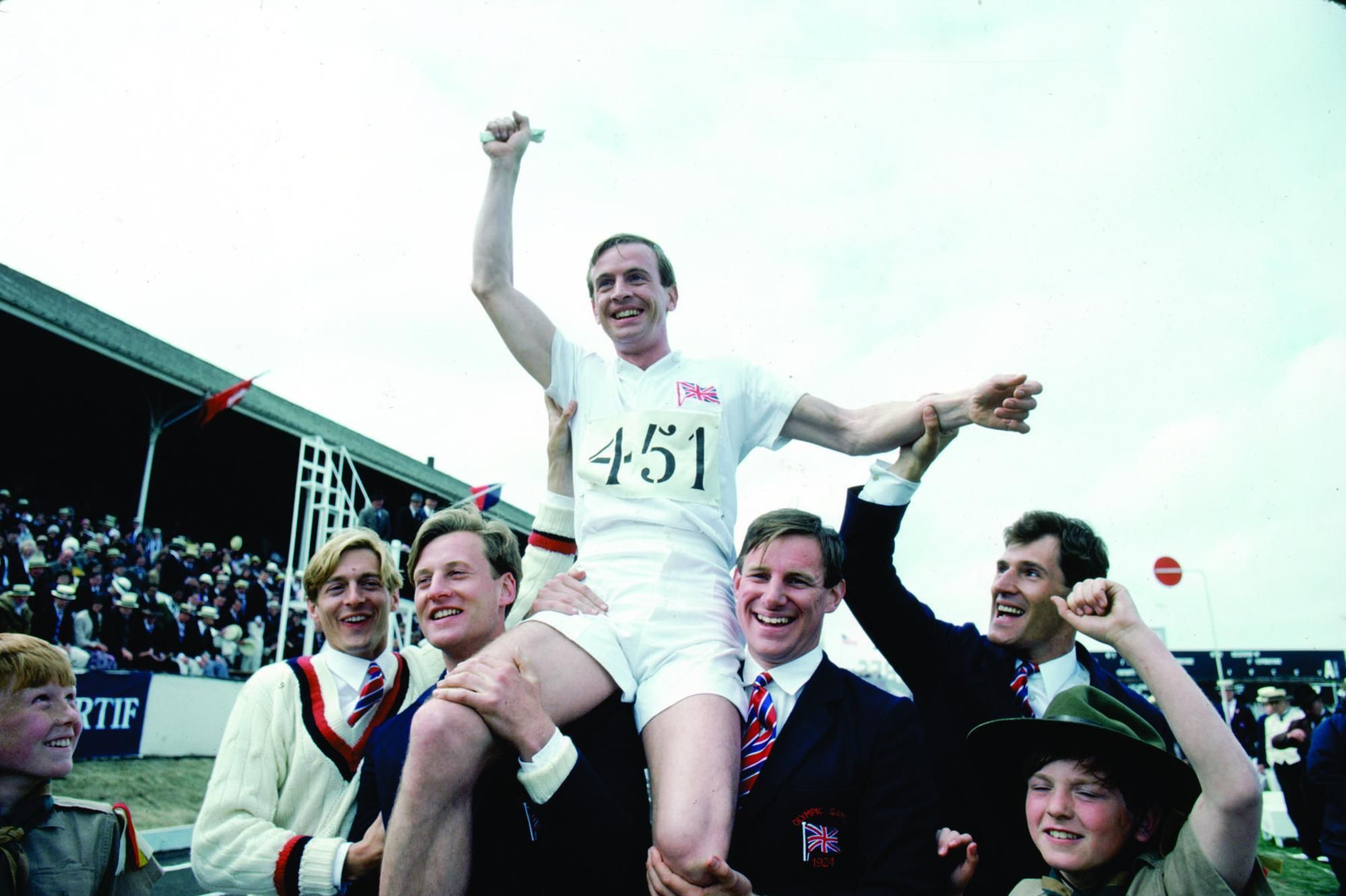 Still of Ben Cross, Ian Charleson, Nicholas Farrell, Daniel Gerroll and Nigel Havers in Chariots of Fire (1981)