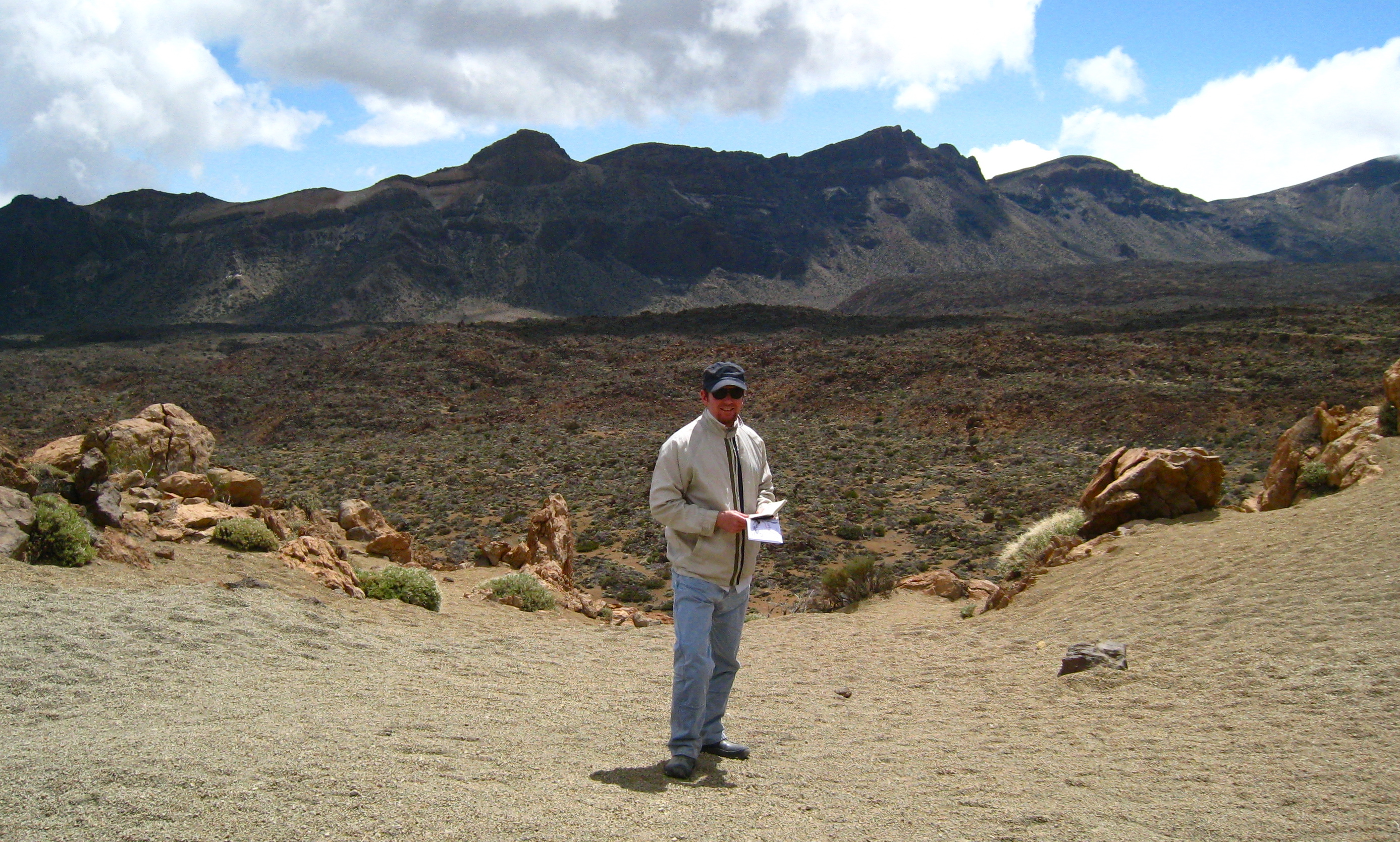 Surveying the base of Teide volcano, Canary Islands for 