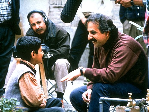 Amir Farrokh Hashemian with director Majid Majidi