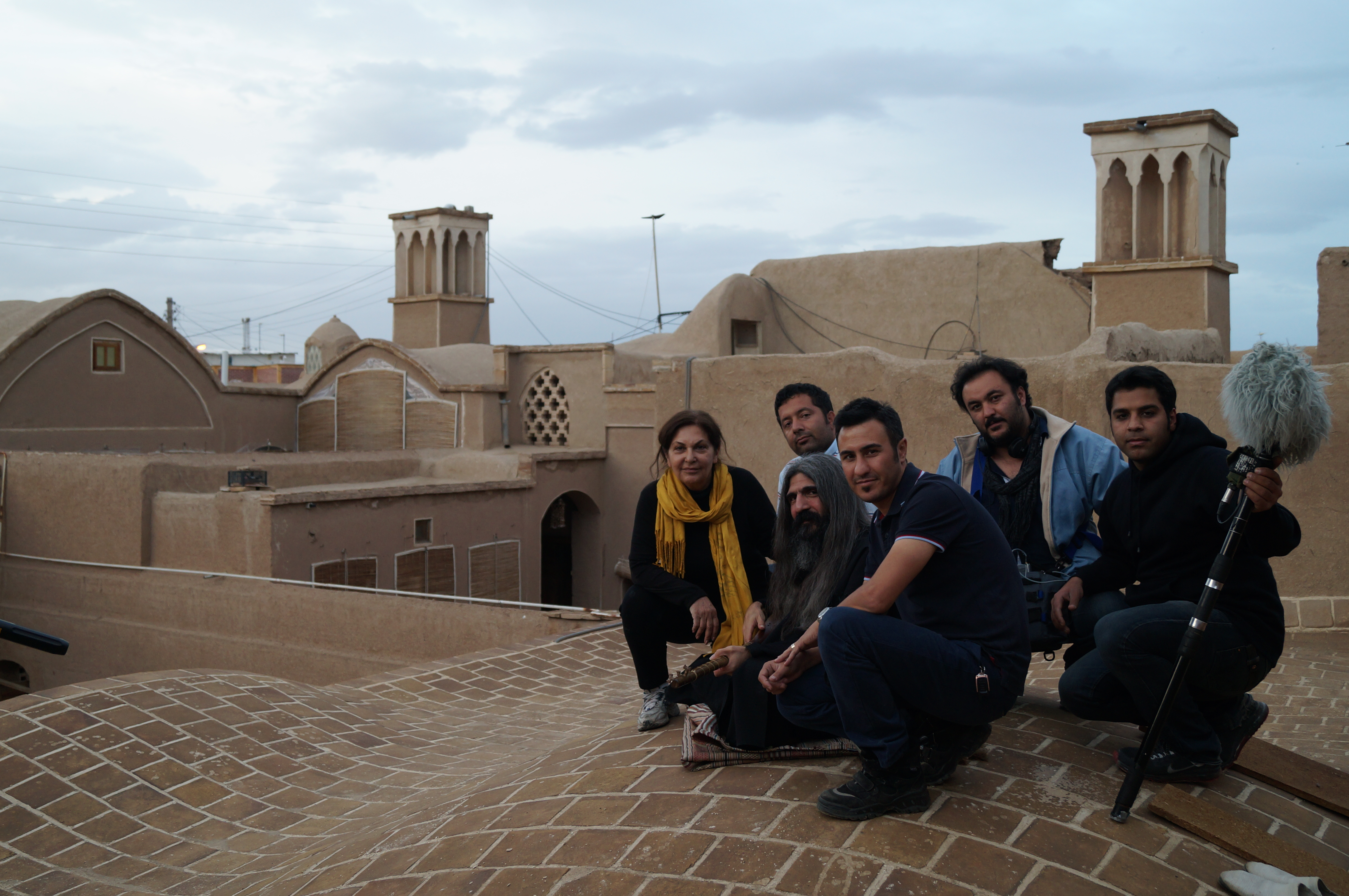 Filming in historic city of Kashan, Iran