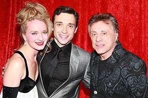 Joyce Chittick, Rick Faugno & Frankie Valli on opening night of Jersey Boys at the Palazzo Hotel in Las Vegas.