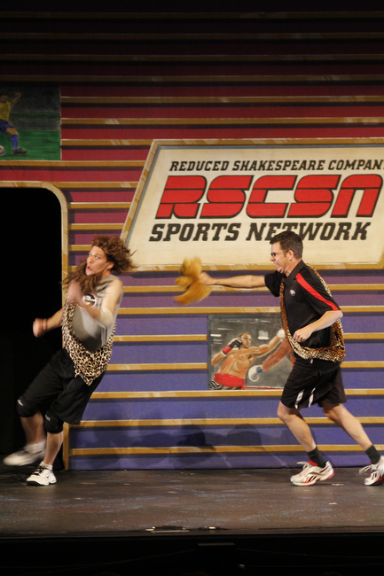 Matt Rippy and Michael Faulkner in the Reduced Shakespeare Company show, 