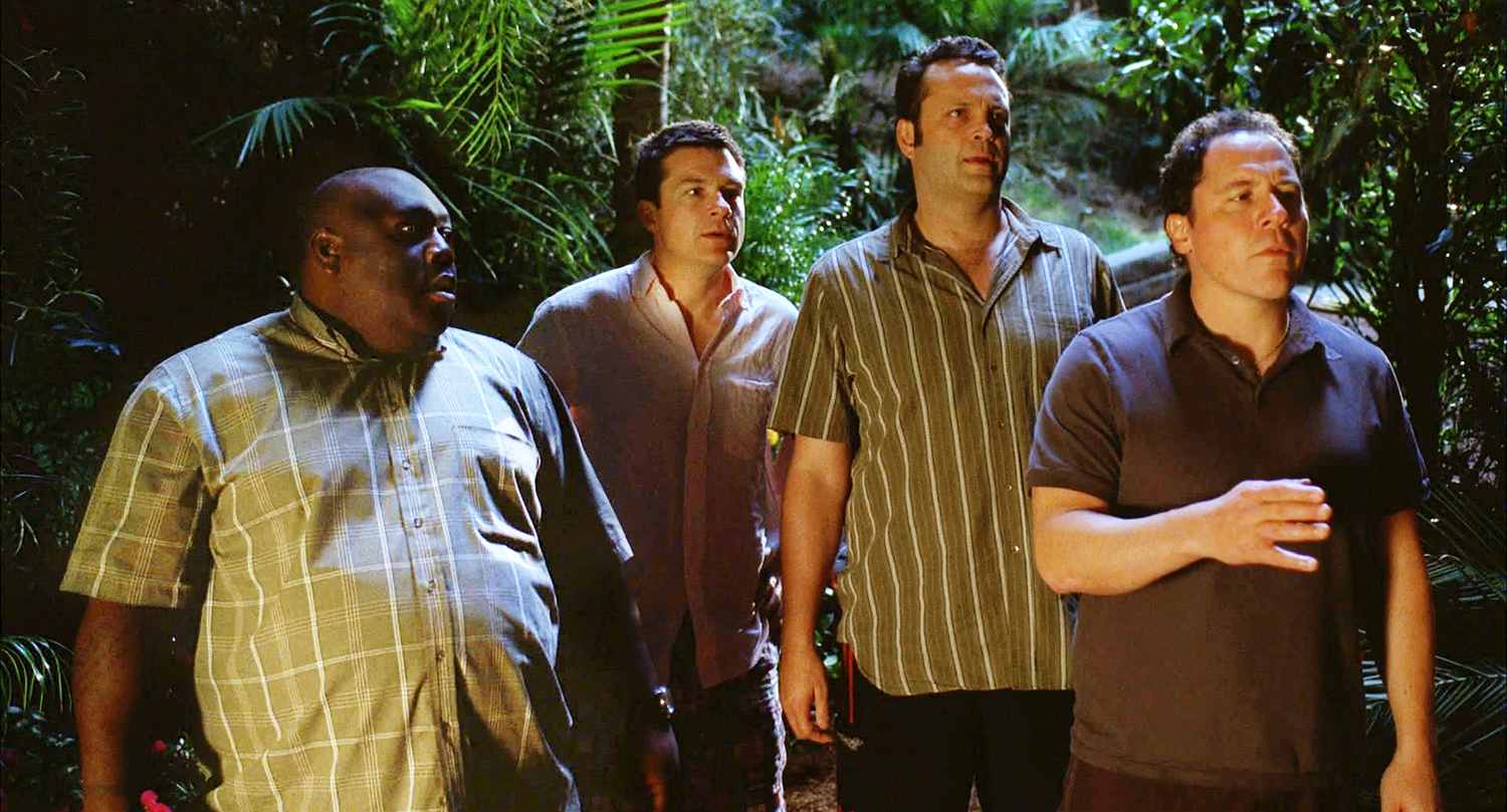 Still of Vince Vaughn, Jason Bateman, Jon Favreau and Faizon Love in Couples Retreat (2009)