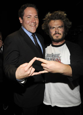 Jack Black and Jon Favreau at event of 2008 MTV Movie Awards (2008)