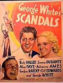 Jimmy Durante, Alice Faye and Rudy Vallee in George White's Scandals (1934)
