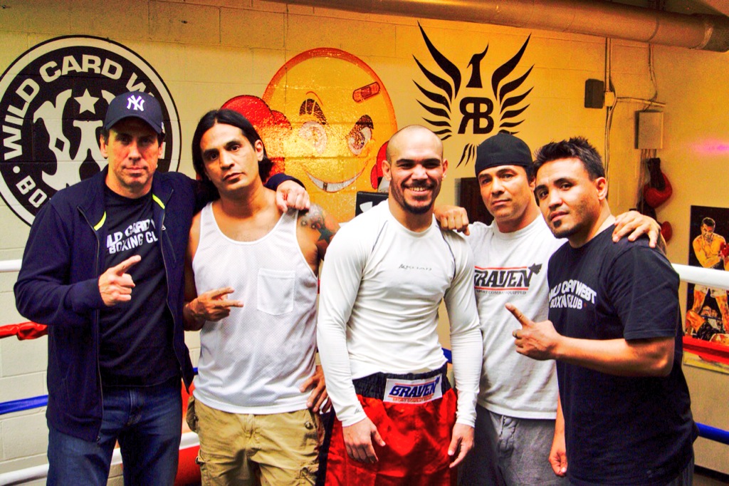 With one of my fighters ray Beltran and Team in Peter Berg's gym Santa Monica