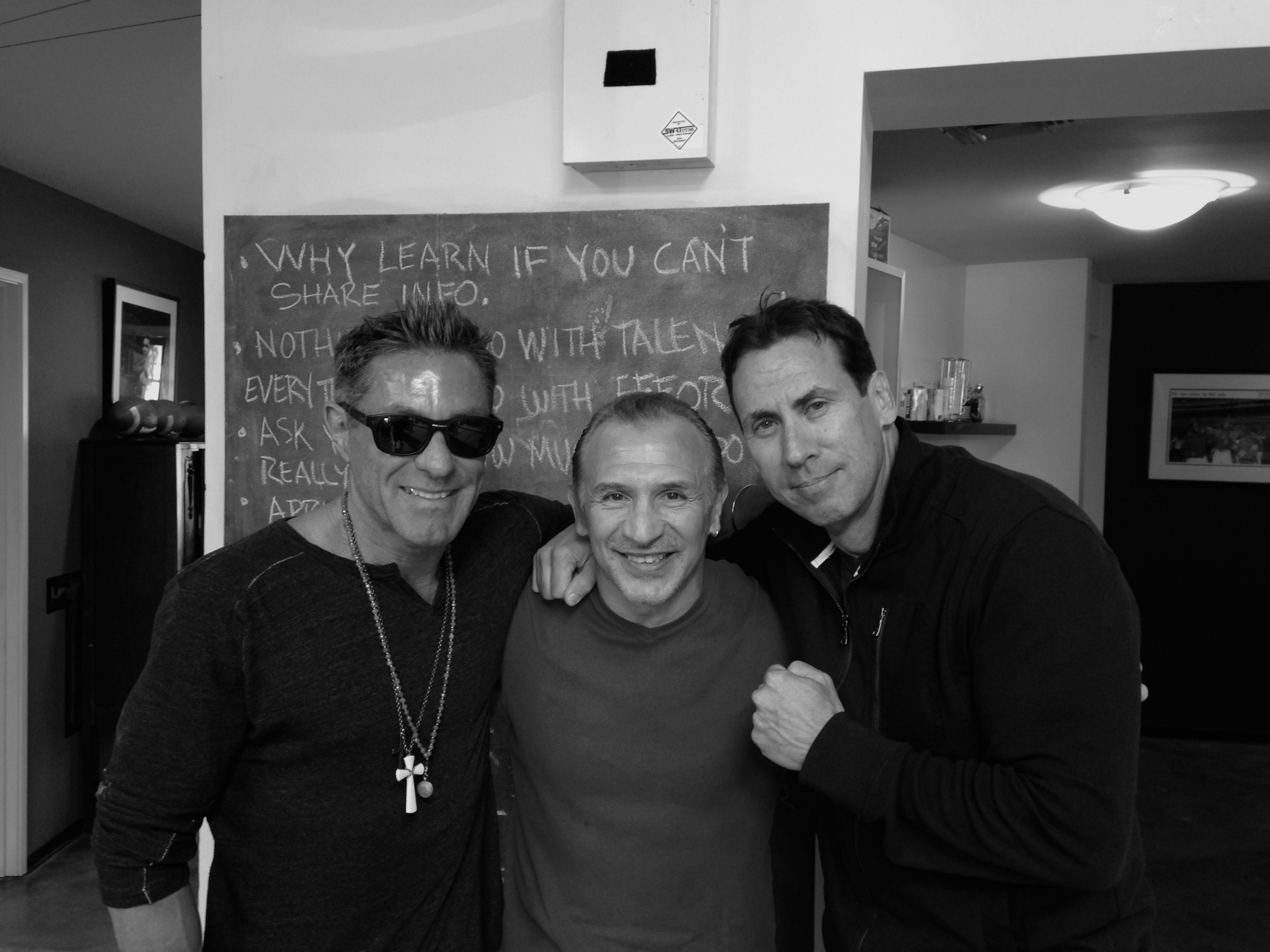 With Boom Boom Mancini and Richie Palmer at Wild Card West