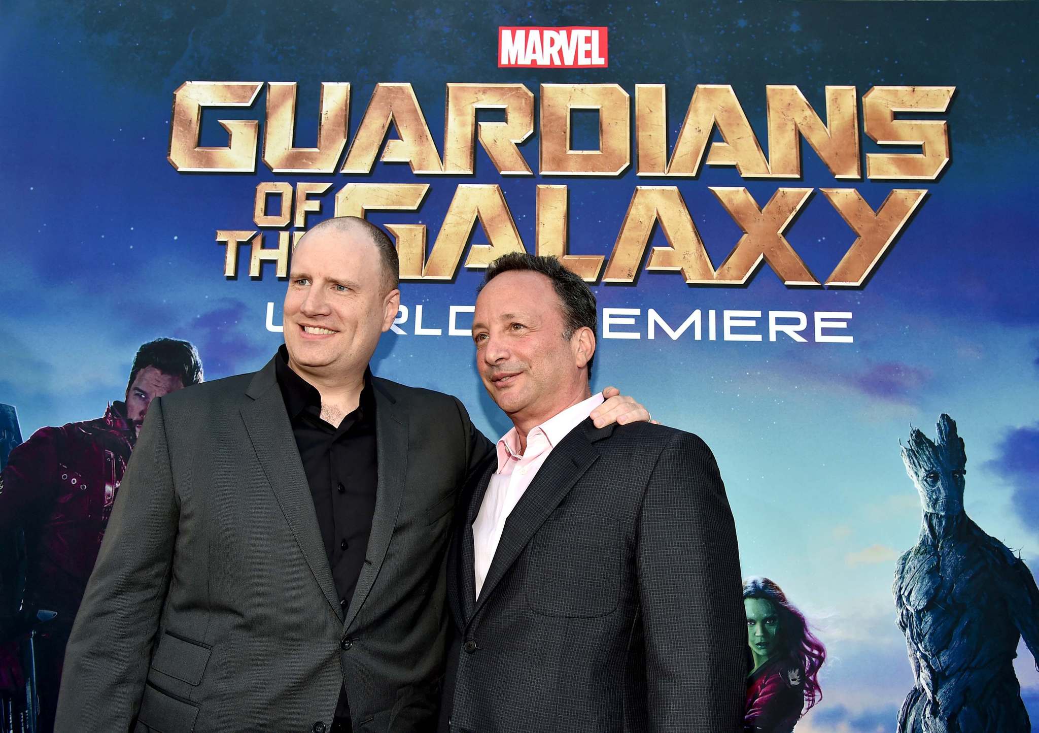 Louis D'Esposito and Kevin Feige at event of Galaktikos sergetojai (2014)