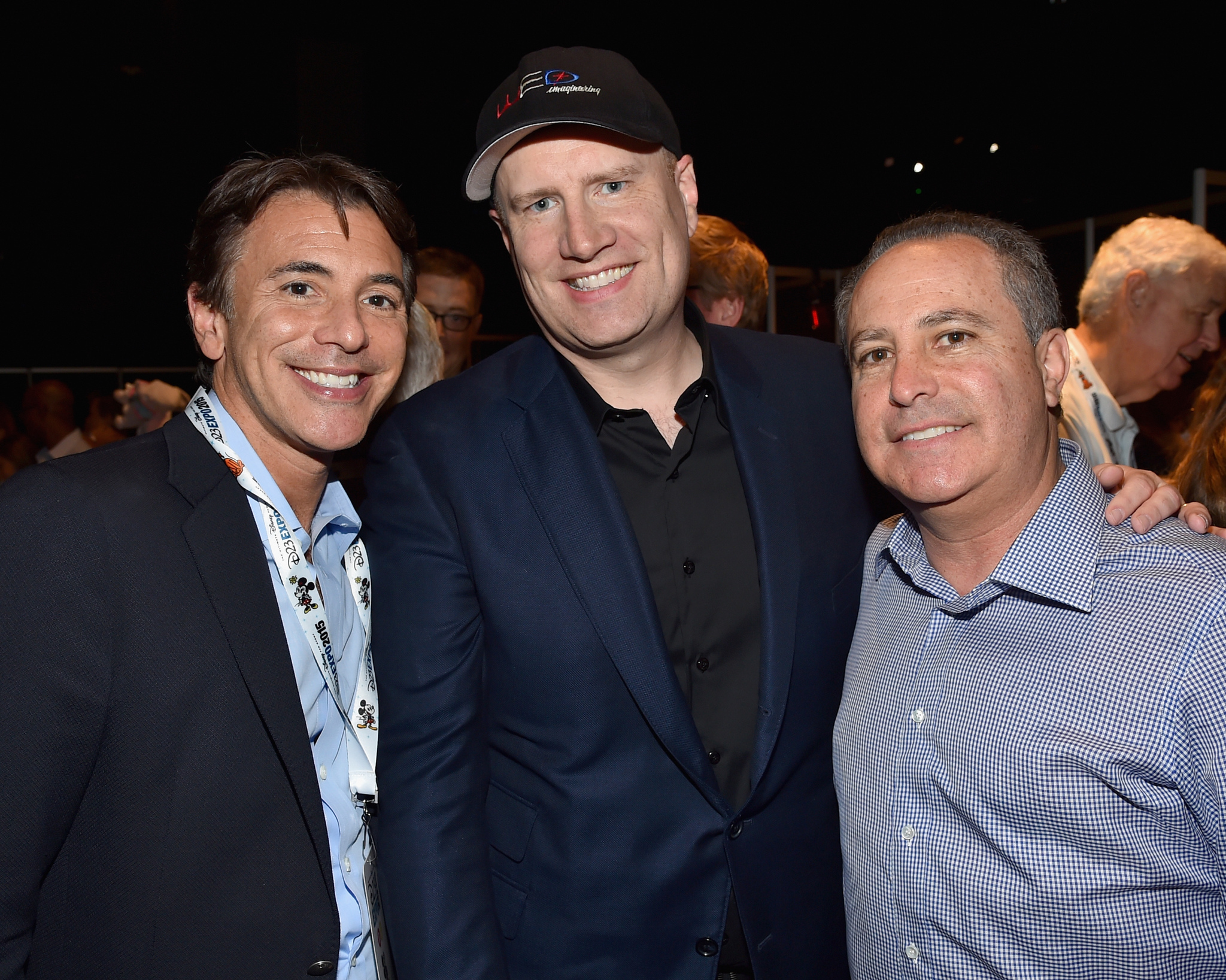 Alan Bergman, Kevin Feige and Ricky Strauss