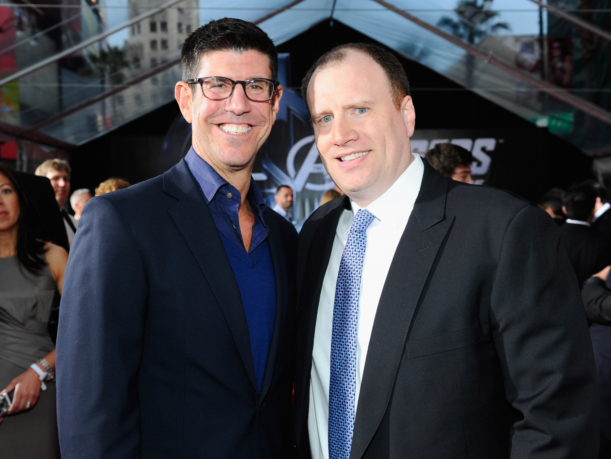 Kevin Feige and Rich Ross at event of Kersytojai (2012)