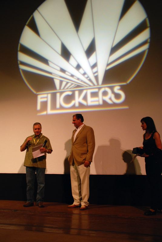 Steven Feinberg receives the George M. Cohan Ambassador Award from the Rhode Island International Film Festival 2011