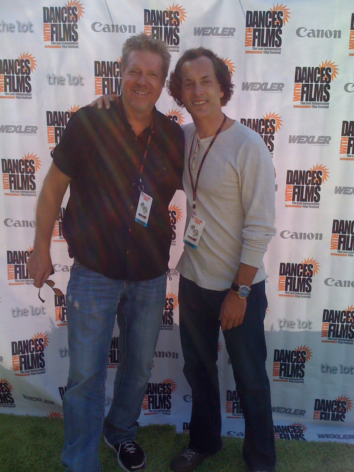 Drummer John JR Robinson & Director Todd Felderstein at the premiere of THE ROAD: RETURN TO FUNK at the 2010 Dances With Films festival in Los Angeles.