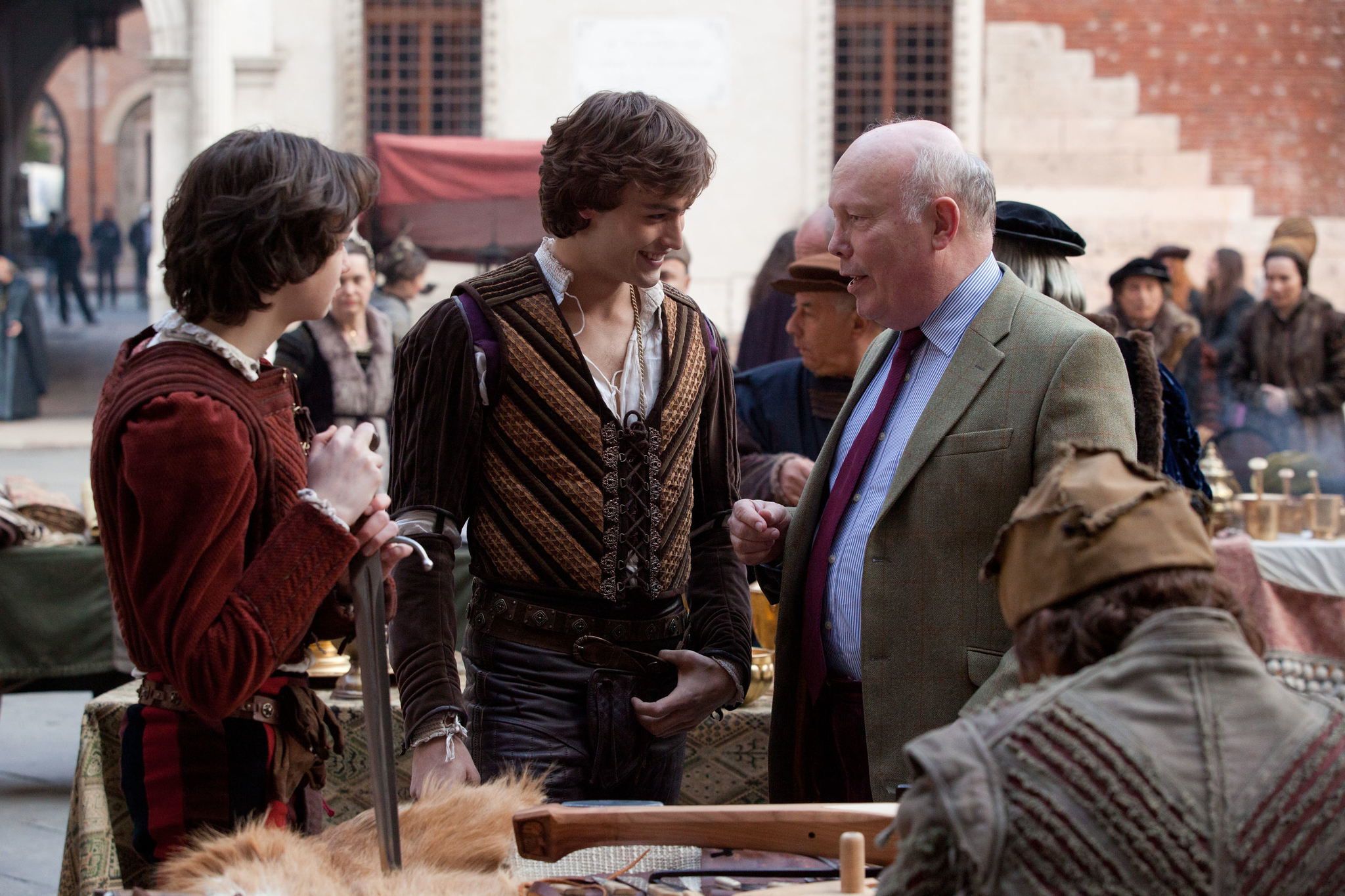 Julian Fellowes and Douglas Booth in Romeo & Juliet (2013)