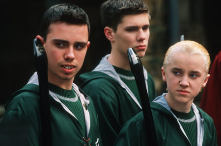 Still of Tom Felton, Scot Fearn and Jamie Yeates in Haris Poteris ir paslapciu kambarys (2002)