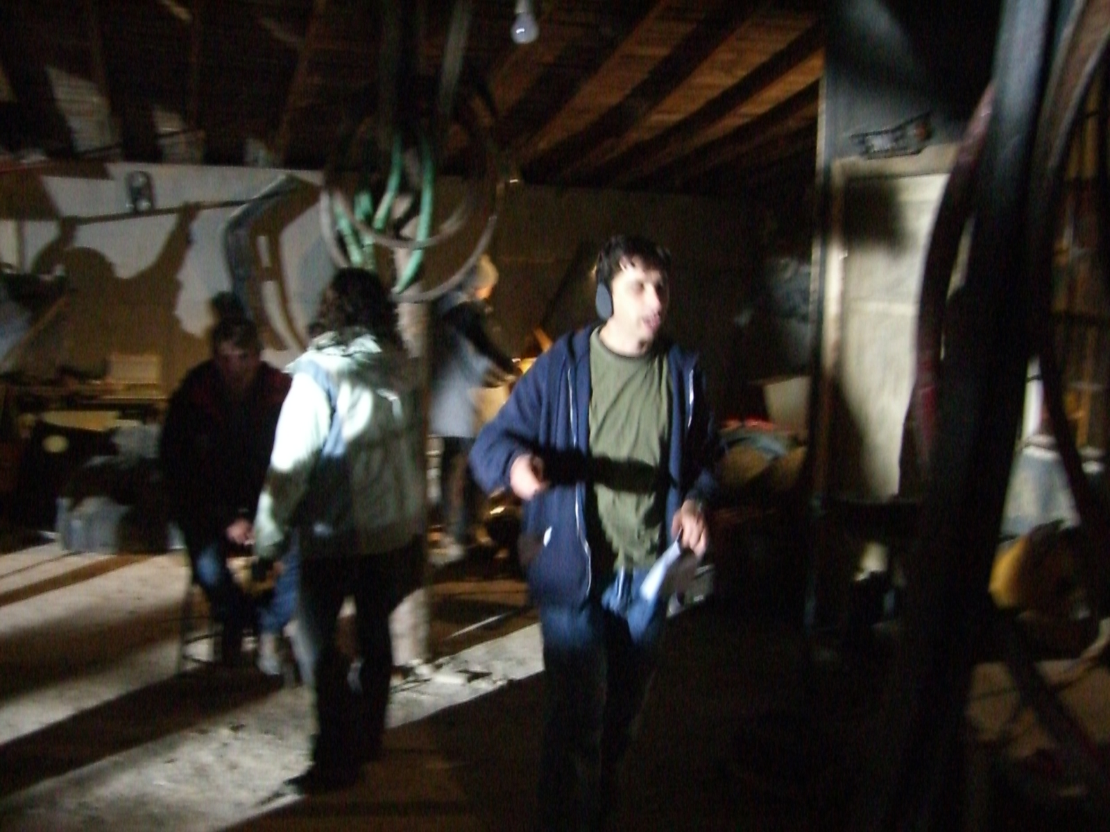 Director and writer Anthony C. Ferrante on set for Headless Horseman in Romania.