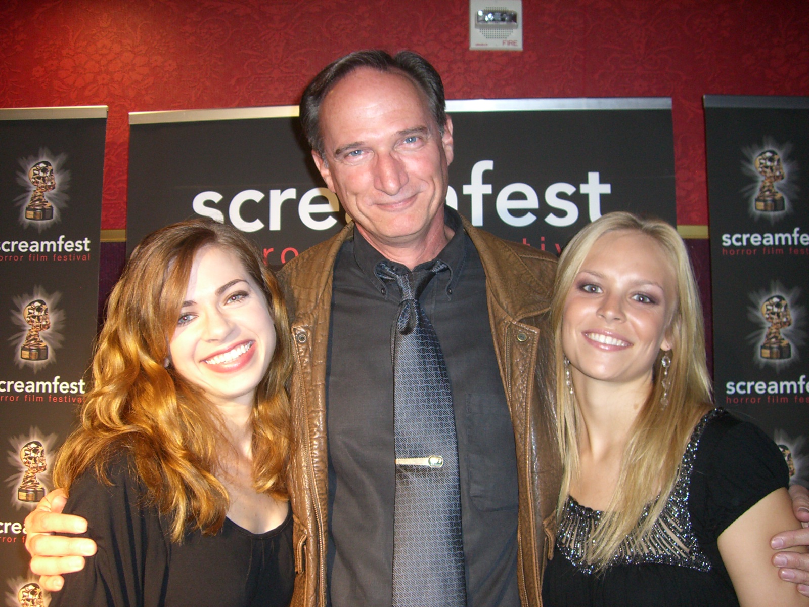 (L to R)Lizzie Prestel, M. Steven Felty, and Trish Coren at Screamfest for Headless Horseman.