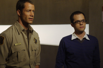 Still of Colin Ferguson and Neil Grayston in Eureka (2006)