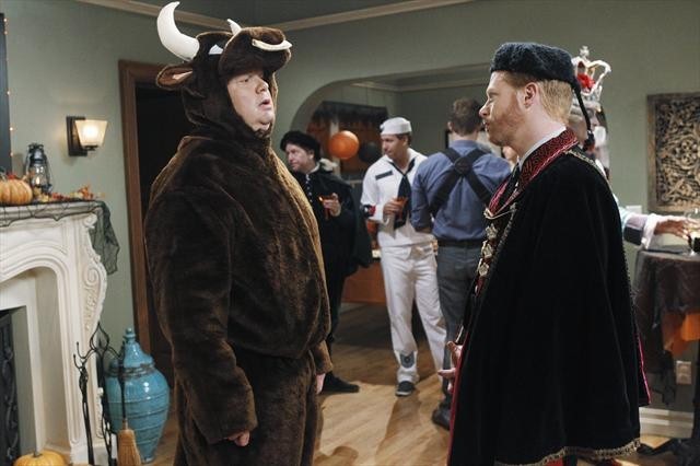 Still of Jesse Tyler Ferguson and Eric Stonestreet in Moderni seima (2009)