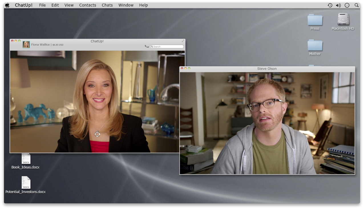 Still of Lisa Kudrow and Jesse Tyler Ferguson in Web Therapy (2011)