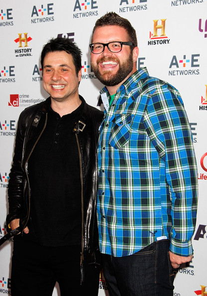 Adam Ferrara and Rutledge Wood attend A&E Networks 2013 Upfront at Lincoln Center on May 8, 2013 in New York City.