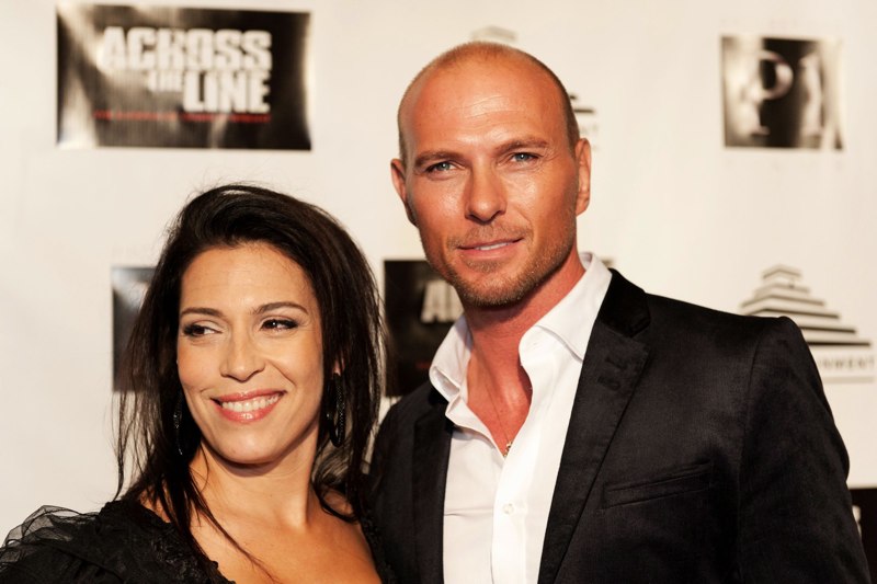 Claudia Ferri and Luke Goss at the Hollywood Premiere of Across the line; The Exodus of Charlie Wright.