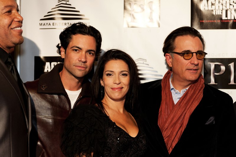 R.Ellis Frazier, Danny Pino, Claudia Ferri and Andy Garcia at the Hollywood Premiere of Across the Line; The Exodus of Charlie Wright. November 2010