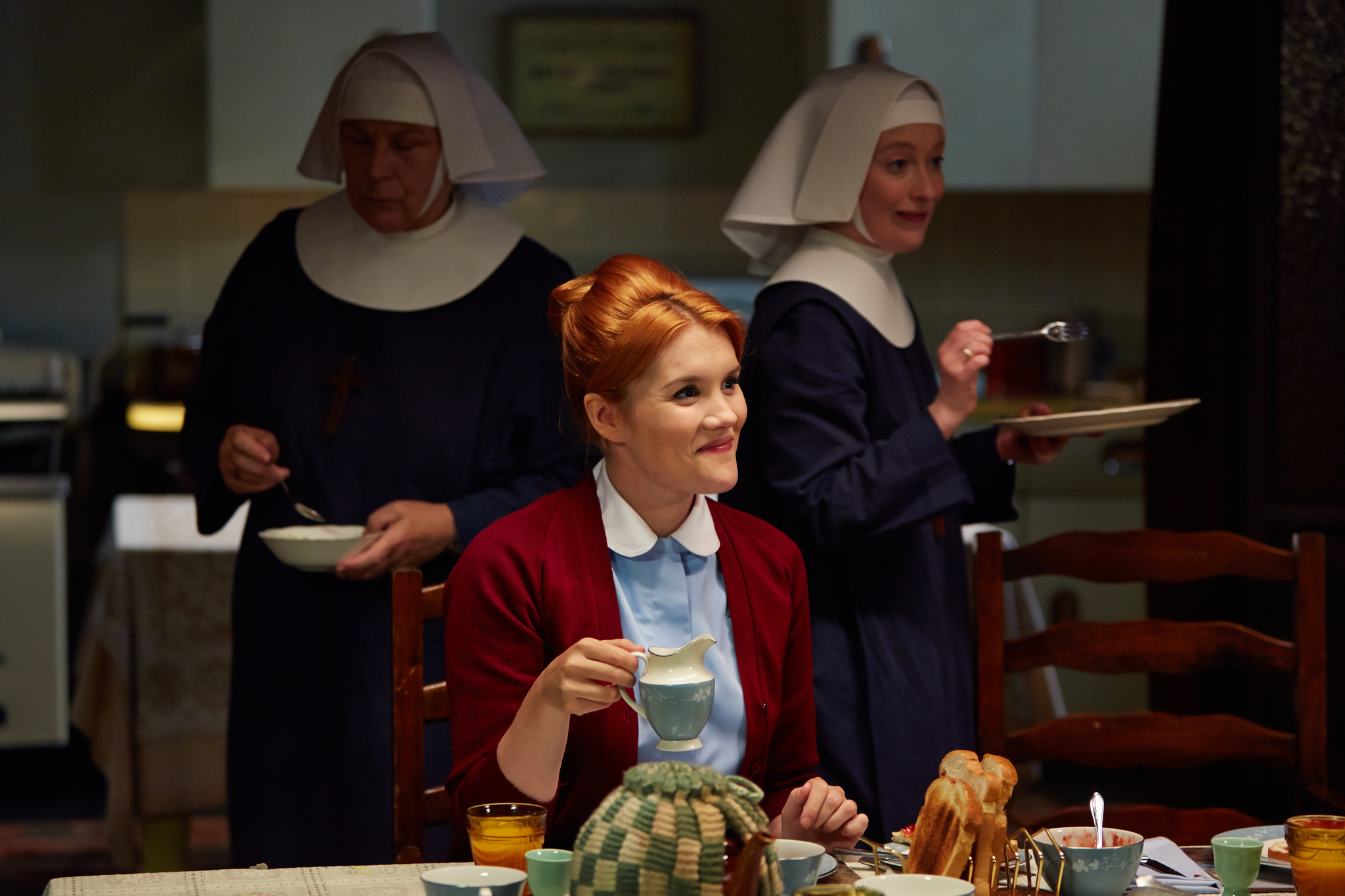 Still of Pam Ferris, Emerald Fennell and Victoria Yeates in Call the Midwife (2012)