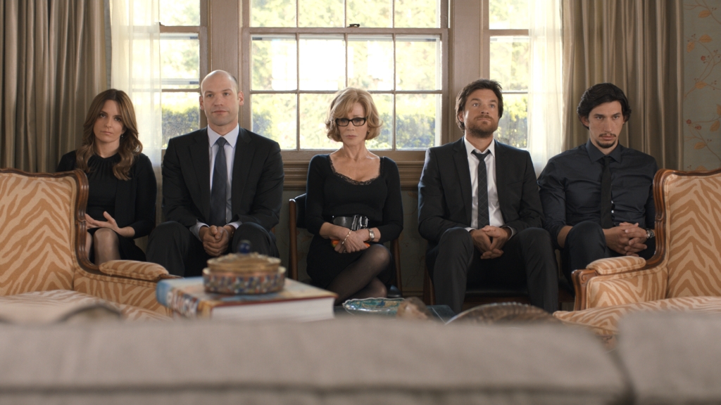 Still of Jane Fonda, Jason Bateman, Tina Fey, Corey Stoll and Adam Driver in This Is Where I Leave You (2014)