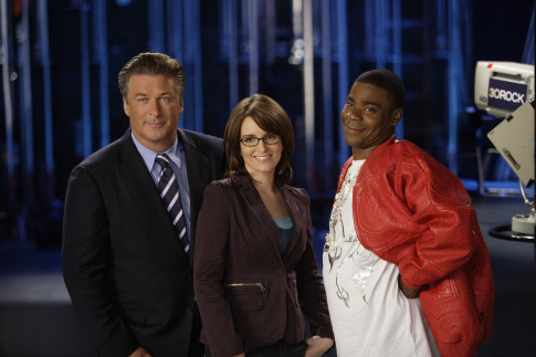 Still of Alec Baldwin, Tina Fey and Tracy Morgan in 30 Rock (2006)