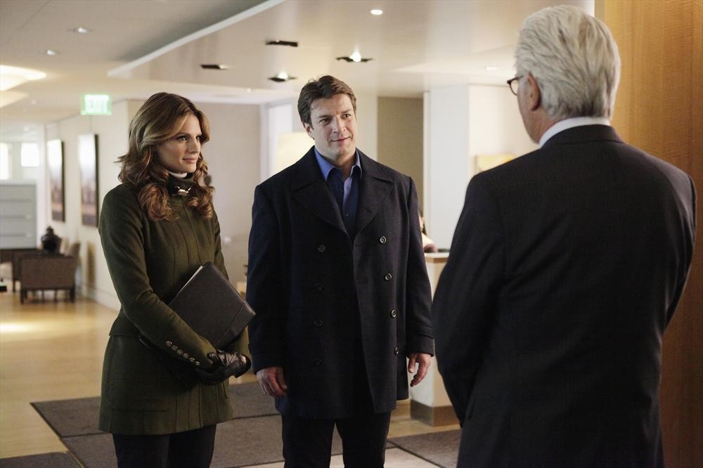 Still of James Brolin, Nathan Fillion, Nicole Wilder and Stana Katic in Kastlas (2009)