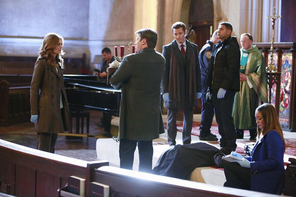 Still of Jon Huertas, Tamala Jones, Seamus Dever, Don Cardale, Nathan Fillion and Stana Katic in Kastlas (2009)