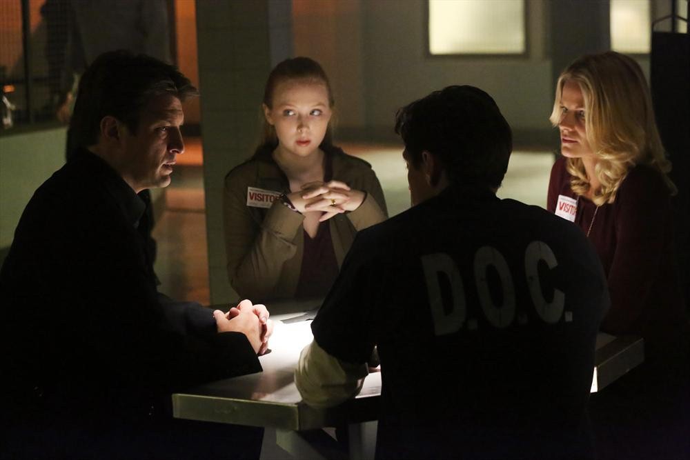 Still of James Carpinello, Joelle Carter, Nathan Fillion and Molly C. Quinn in Kastlas (2009)