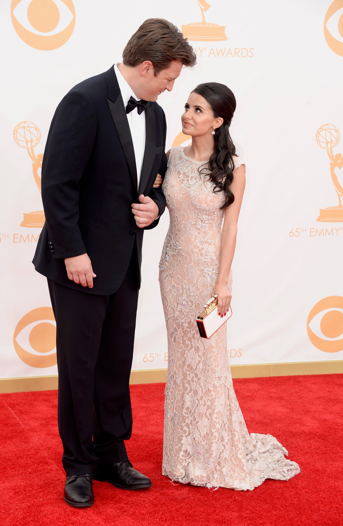 Nathan Fillion and Mikaela Hoover