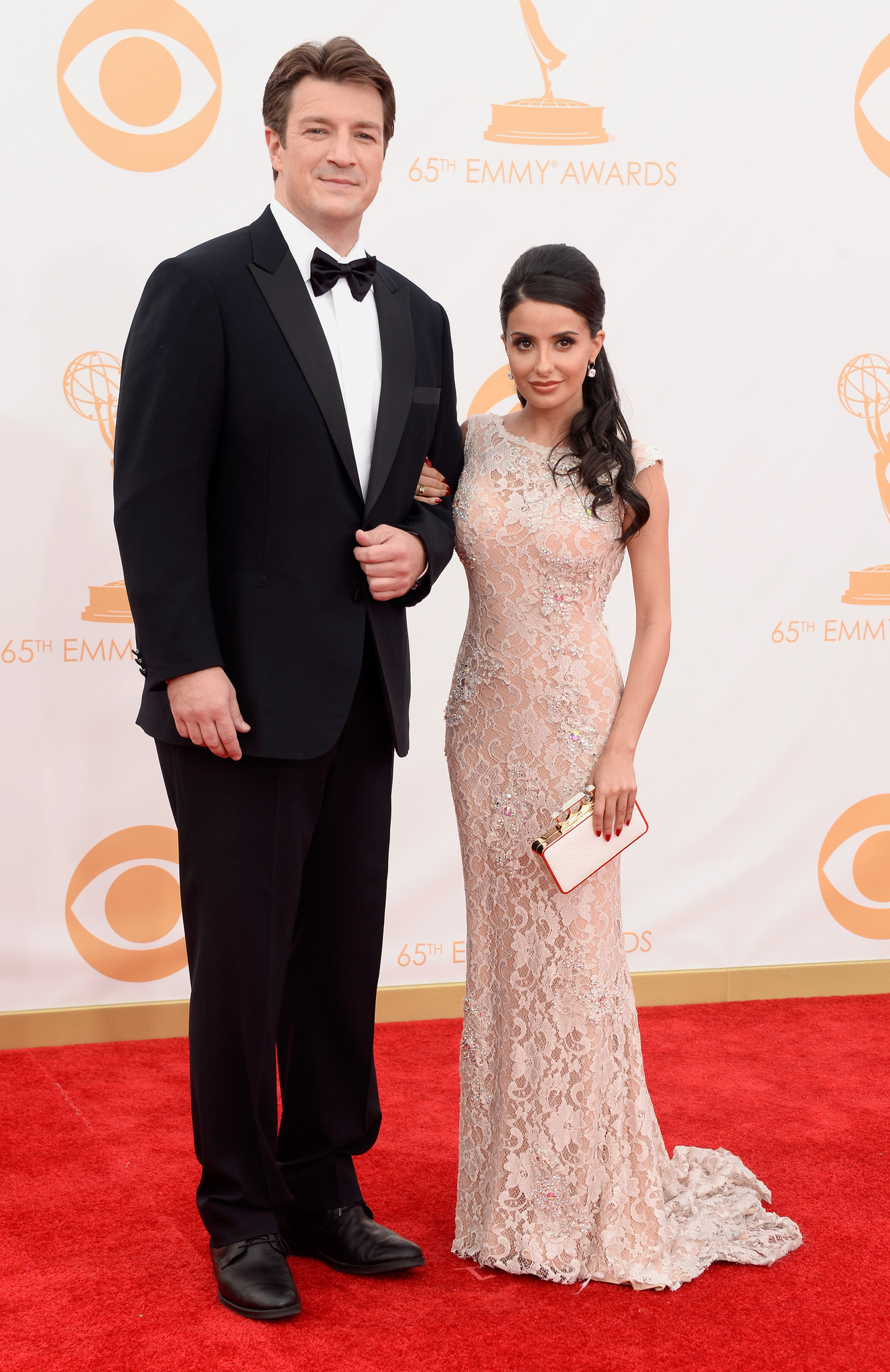 Nathan Fillion and Mikaela Hoover