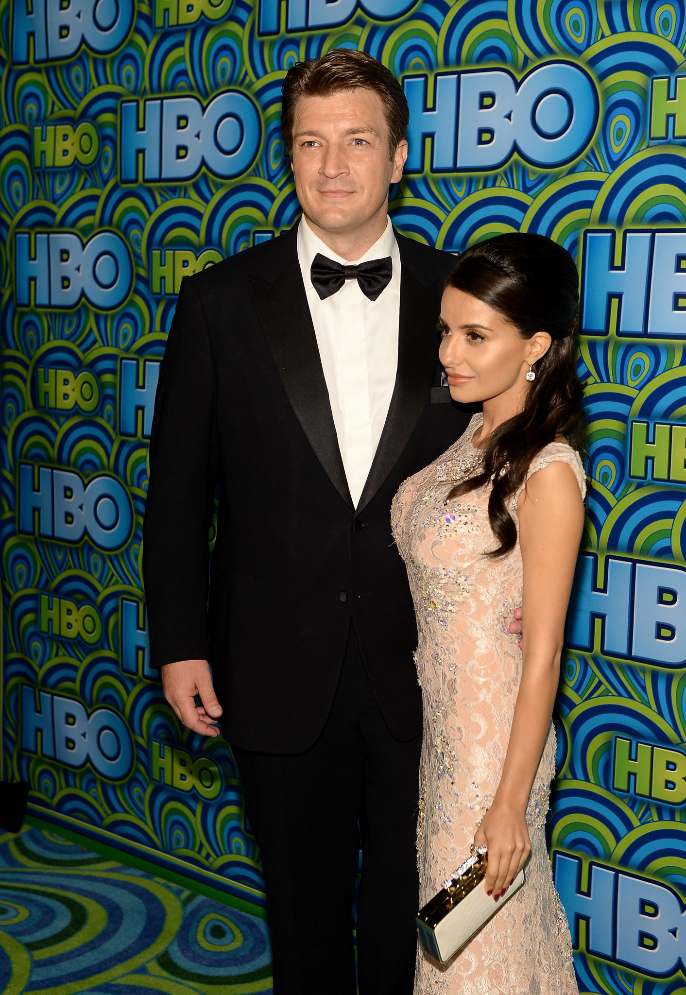 Nathan Fillion and Mikaela Hoover